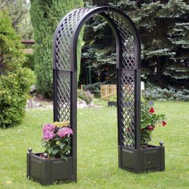 Rožni lok s sadilnikom antracit