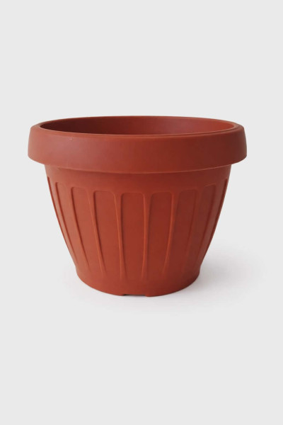Okrasni lonec v obliki soda, 17 cm, barva terakote