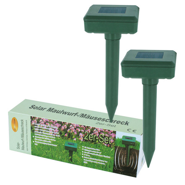 Odganjalec krtov na sončno energijo