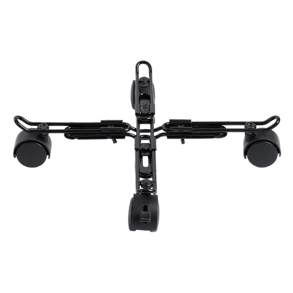 Nastavljivo kovinsko držalo za rože s 3 kolesi, 25-39 cm.