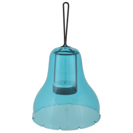 Svečnike v obliki zvona modre barve