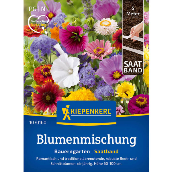 Bauerngarten mešanica semen cvetja v traku