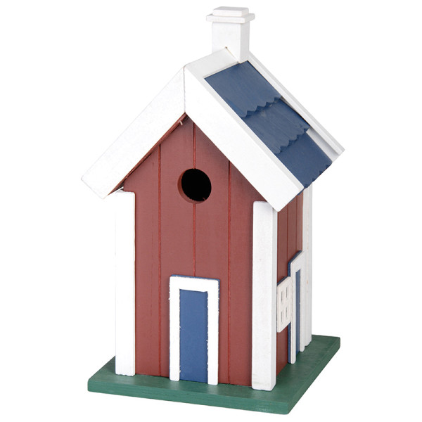 Poslikana ptičja hišica, rjava